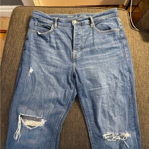 Old Navy Distressed High-rise Denim Jeans